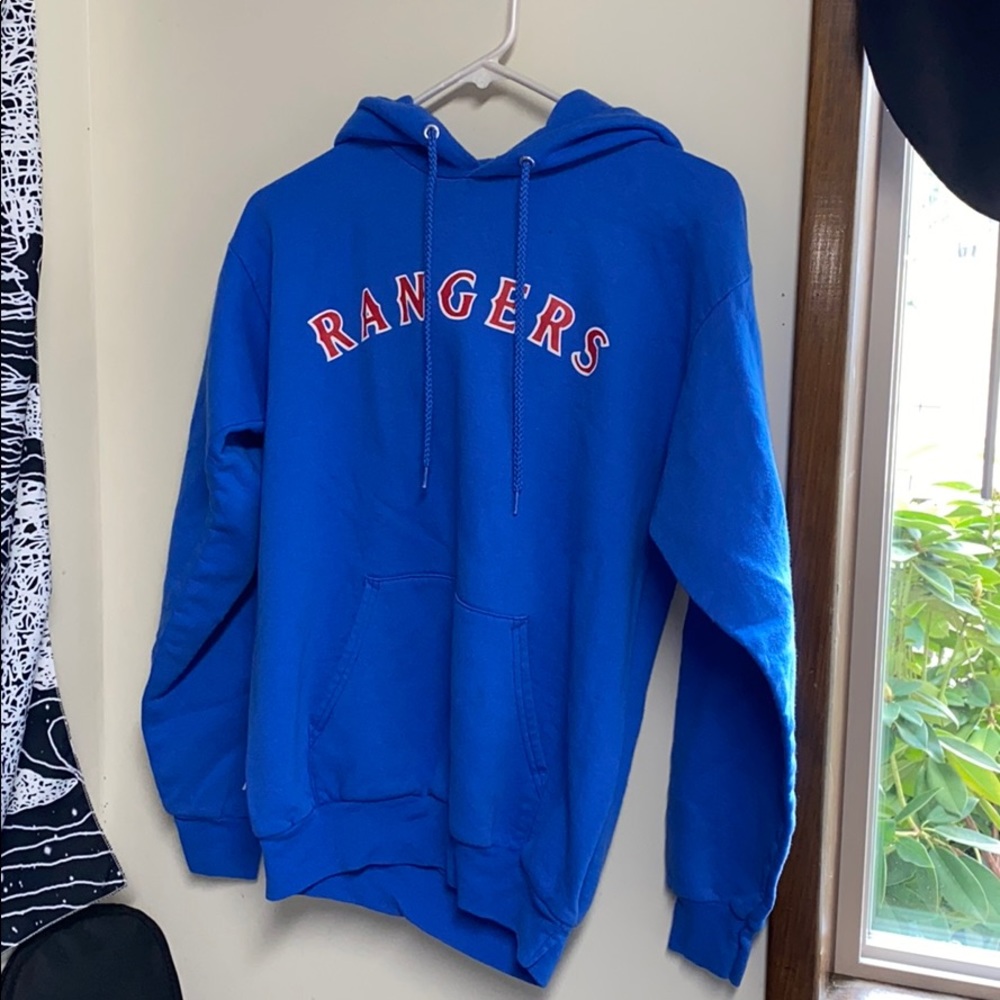 Texas Rangers Coach Blue Hoodie